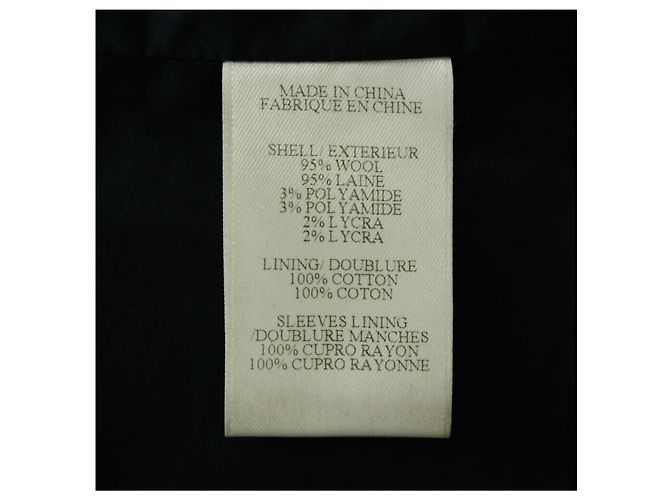 HELMUT LANG Abrigo elástico gris oscuro de lana de fieltro ligero Gris antracita - vista 6