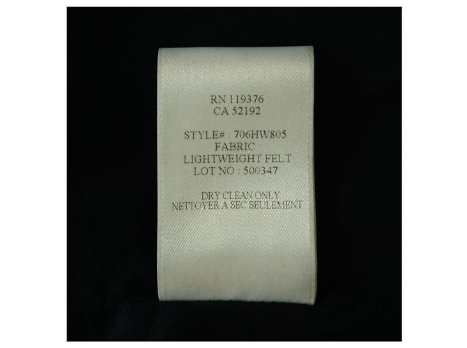 HELMUT LANG Abrigo elástico gris oscuro de lana de fieltro ligero Gris antracita - vista 7