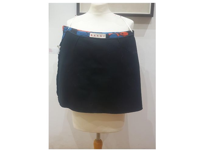 Falda corta con estampado floral Marni Multicolor - vista 14