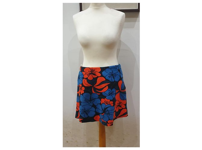 Falda corta con estampado floral Marni Multicolor - vista 2