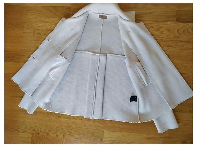 Autre Marque Chaquetón Alpha Studio de lana merino beige - vista 5