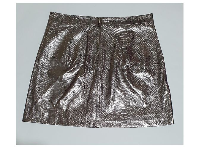 Autre Marque Sister Jane Midirock metallisch silber Schlangenmuster - Ansicht 2