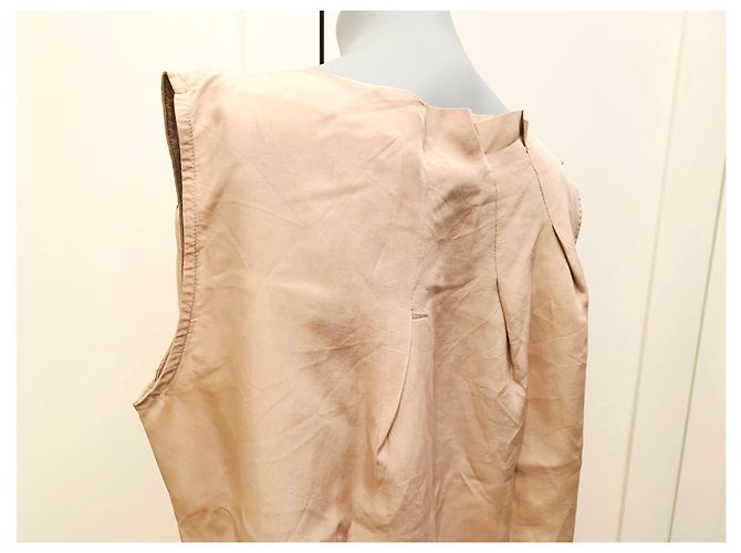 Blusa sin mangas de seda beige Viktor & Rolf - vista 10