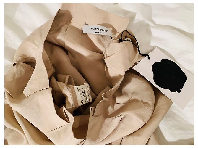 Blusa sin mangas de seda beige Viktor & Rolf - vista 11