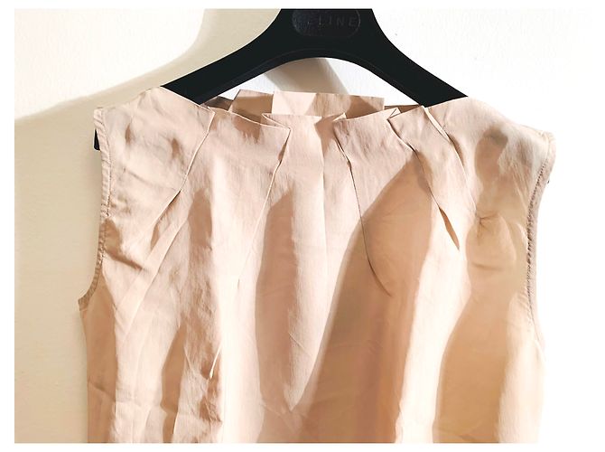 Blusa sin mangas de seda beige Viktor & Rolf - vista 12