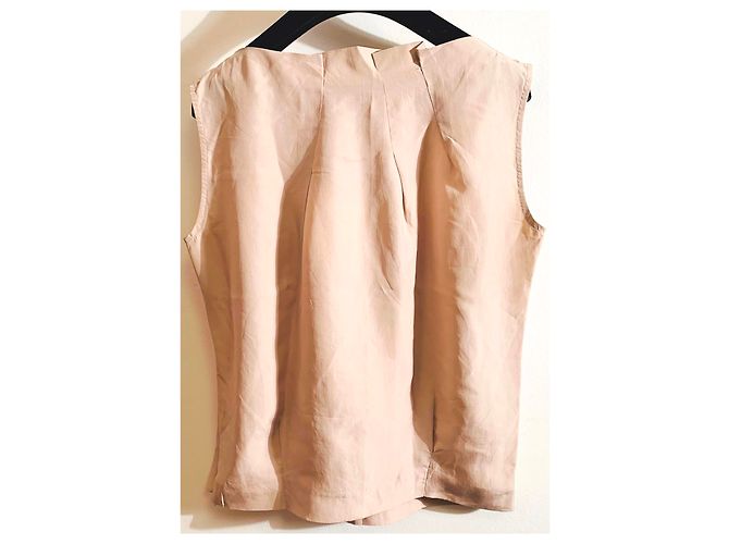 Blusa sin mangas de seda beige Viktor & Rolf - vista 14