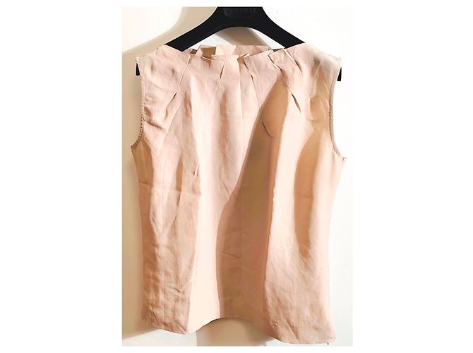 Blusa sin mangas de seda beige Viktor & Rolf - vista 3