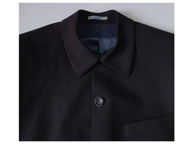 Giacca Blazer Kenzo Blu Navy Lana - vista 5