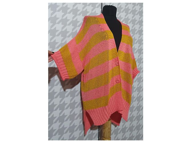 Twin Set Strickjacke Rosa Mehrfarbig Viskose Pink Mehrfarben - Ansicht 2
