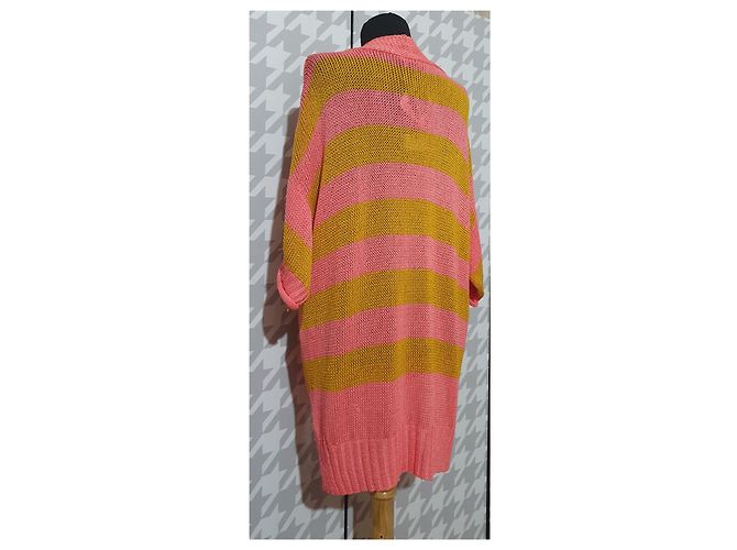 Twin Set Strickjacke Rosa Mehrfarbig Viskose Pink Mehrfarben - Ansicht 3