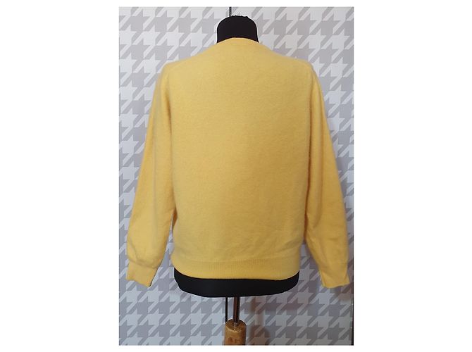 Autre Marque SOR Andrea Fenzi Kaschmirpullover Gelb Größe M - Ansicht 3