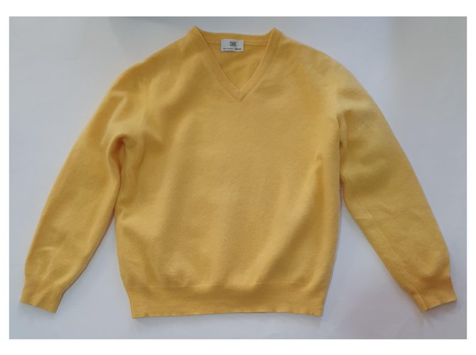 Autre Marque SOR Andrea Fenzi Kaschmirpullover Gelb Größe M - Ansicht 4