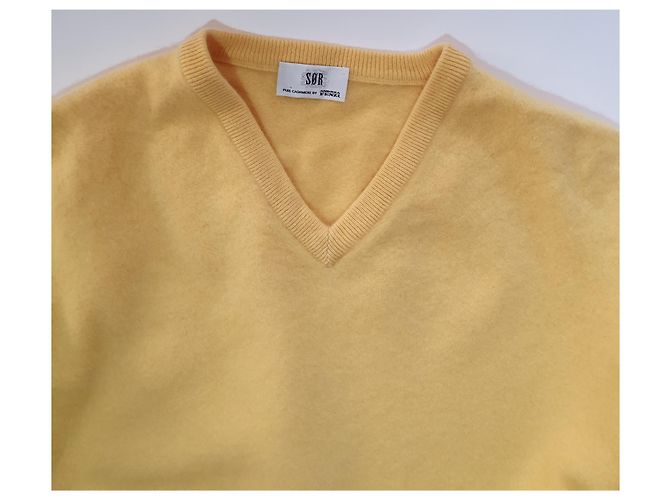Autre Marque SOR Andrea Fenzi Kaschmirpullover Gelb Größe M - Ansicht 5