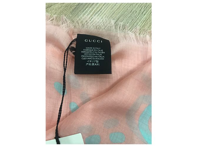 Gucci Ghost Seidentuch Pfirsich Angeln - Ansicht 3