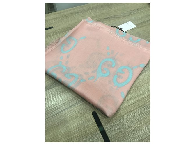 Gucci Ghost Seidentuch Pfirsich Angeln - Ansicht 4