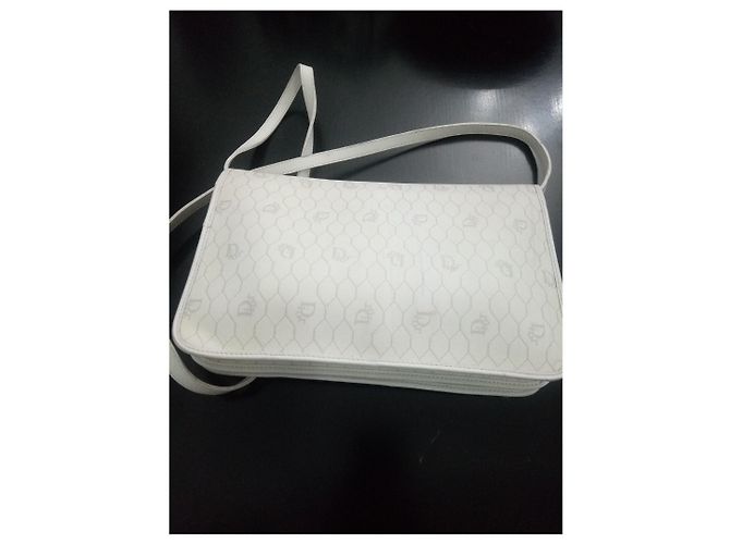 Dior Schultergurt aus beschichtetem Canvas Weiß Aus weiß - Ansicht 11