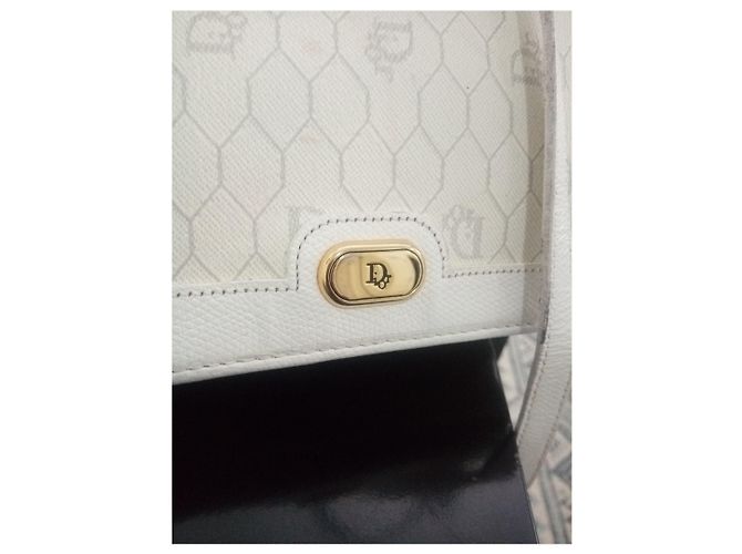 Dior Schultergurt aus beschichtetem Canvas Weiß Aus weiß - Ansicht 9
