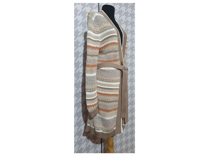 Tommy Hilfiger Lange Strickjacke aus Baumwolle Mehrfarben - Ansicht 2