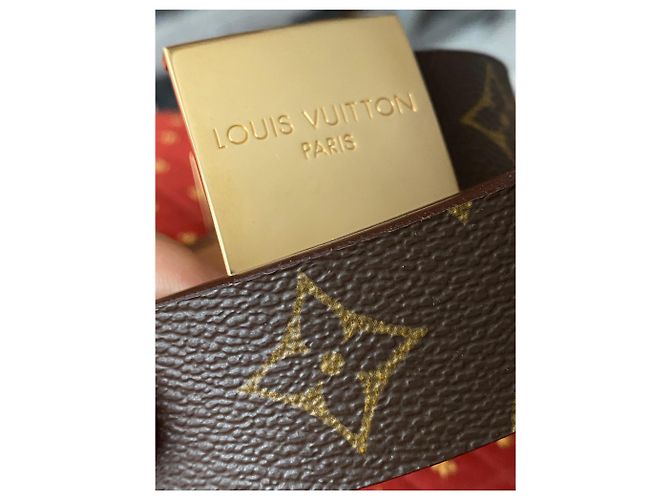 Louis Vuitton Brown Grained Leather Belt - view 10
