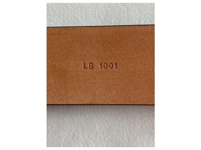 Louis Vuitton Brown Grained Leather Belt - view 7