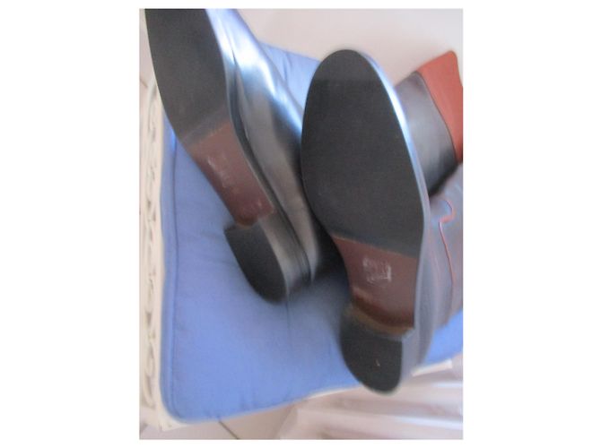 Autre Marque Botas de montar Andrea Puccini de cuero negro - vista 6