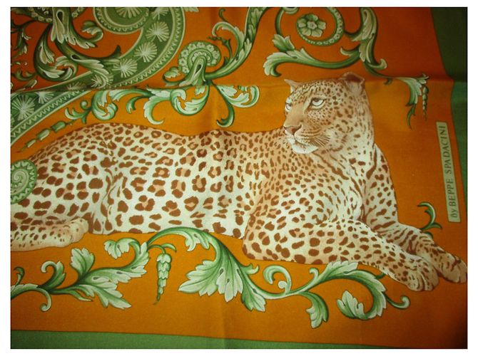 Autre Marque Sciarpa in seta Ferragamo Beppe Spadacini Royal Palm Multicolore - vista 4