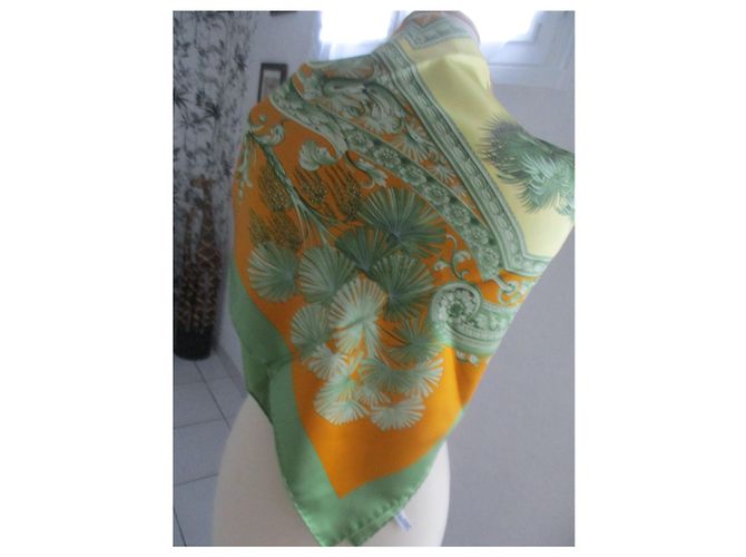 Autre Marque Sciarpa in seta Ferragamo Beppe Spadacini Royal Palm Multicolore - vista 5