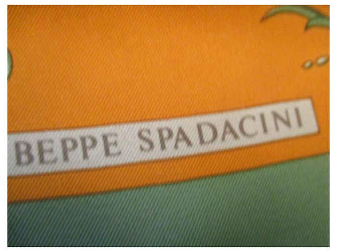 Autre Marque Sciarpa in seta Ferragamo Beppe Spadacini Royal Palm Multicolore - vista 6