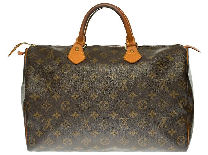 Speedy Sac Louis Vuitton veloce 3( in tela Monogram personalizzata Marrone - vista 2