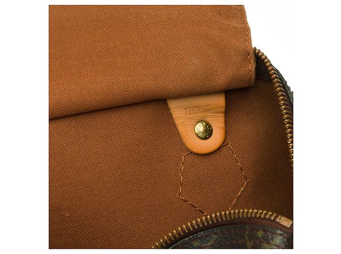 Speedy Sac Louis Vuitton veloce 3( in tela Monogram personalizzata Marrone - vista 6