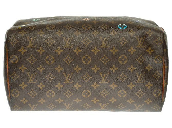 Speedy Sac Louis Vuitton veloce 3( in tela Monogram personalizzata Marrone - vista 9