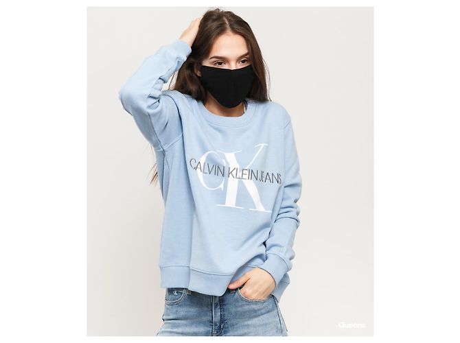 Calvin Klein CK Sweatshirt Blau Baumwolle Größe L - Ansicht 6