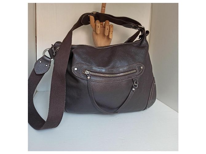 Gianfranco Ferré Ferré borsa hobo bag pelle di cervo Marrone - vista 2