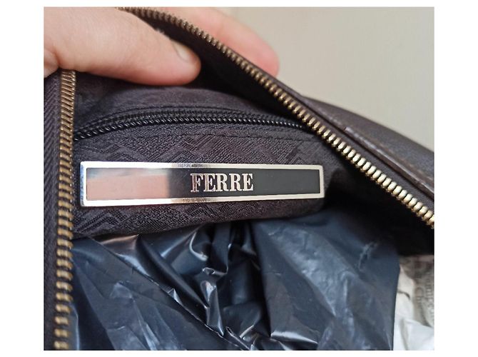 Gianfranco Ferré Ferré borsa hobo bag pelle di cervo Marrone - vista 3