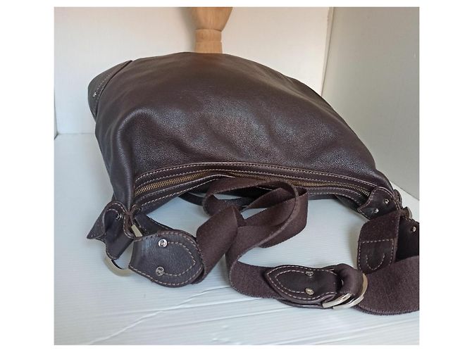 Gianfranco Ferré Ferré borsa hobo bag pelle di cervo Marrone - vista 5