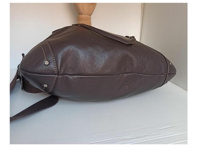 Gianfranco Ferré Ferré borsa hobo bag pelle di cervo Marrone - vista 6