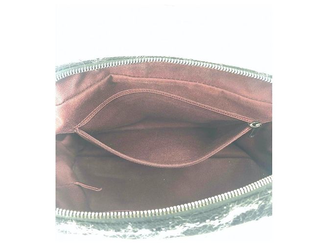 Chanel Timeless Handtasche Leder und Tweed braun - Ansicht 10