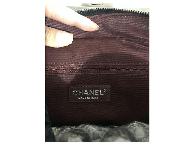 Chanel Timeless Handtasche Leder und Tweed braun - Ansicht 5