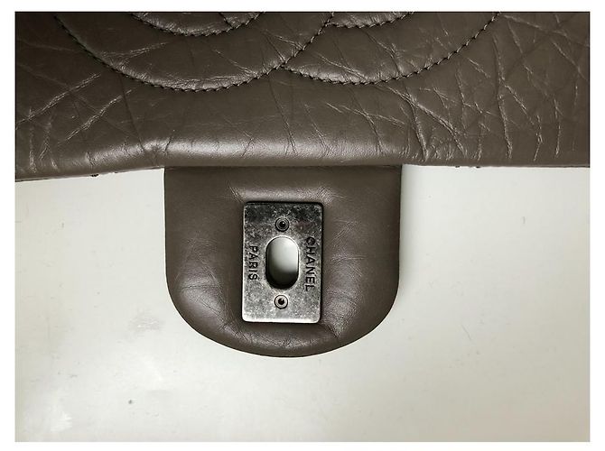 Chanel Timeless Handtasche Leder und Tweed braun - Ansicht 8