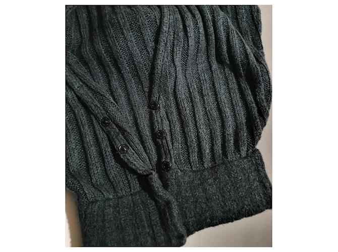 D&G Strickjacke in Grau Angora Mohair - Ansicht 4