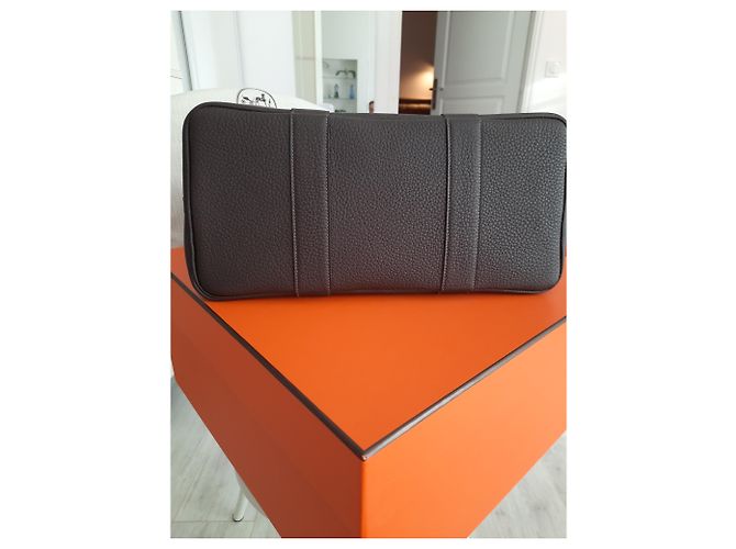 Borsa Hermès Garden Party Marrone scuro - vista 2