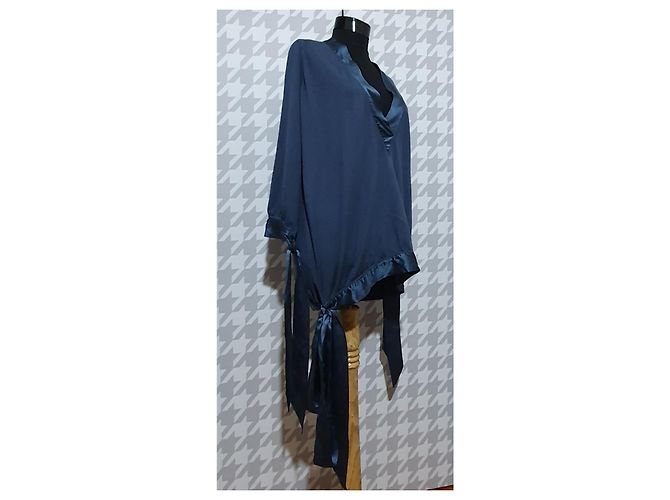 Stella Mc Cartney Camicia Stella McCartney x H&M in seta e lana blu - vista 2