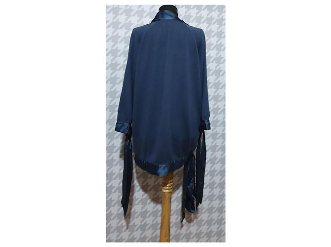 Stella Mc Cartney Camicia Stella McCartney x H&M in seta e lana blu - vista 3