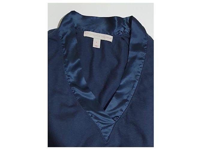 Stella Mc Cartney Camicia Stella McCartney x H&M in seta e lana blu - vista 4