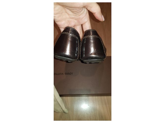 Bailarinas Louis Vuitton Marrón Piel Charol Talla 39 Castaño - vista 7
