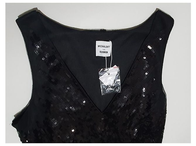 Autre Marque Mini abito nero con paillettes e perline Michalsky x About You - vista 6