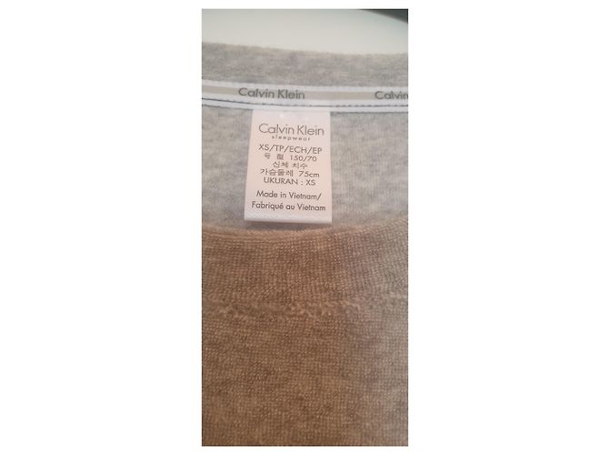 Sudadera Calvin Klein Gris de Algodón con Rayas - vista 5