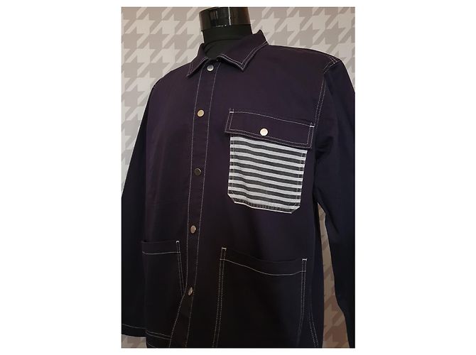 Giacca camicia Mads Norgaard blu in cotone XL - vista 2