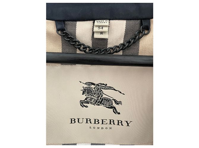 Trench da uomo Burberry Nero - vista 3