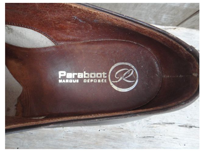 derbies Paraboot p 40,5 Marron foncé - vue 4